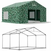 Das Company Summer Tente du parti 3x4 Camuflage vert SUMMER FLOOR CAMÉ