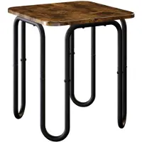 vidaXL Table basse en bois imitation chêne fumé, 40 x 40 x 45 cm, matériau composite