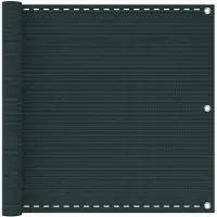 Syfax Panneau de balcon vert foncé, dimensions 75 x 800 cm, en HDPE et aluminium