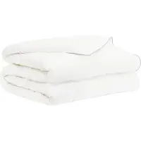 vidaXL , housse de couette 220x240 cm, modèle été, 200 GSM, laine australienne, blanche