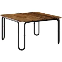 vidaXL Table basse en bois recyclé, 79,5 x 79,5 x 45 cm, matériau de bois
