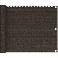 Syfax Tringle de balcon en HDPE, couleur marron, dimensions 75 x 300 cm