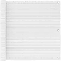 Syfax Panneau de balcon blanc, dimensions 75 x 1000 cm, en HDPE et aluminium