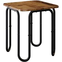 vidaXL Table basse en bois recyclé, 40 x 40 x 45 cm, matériau de bois