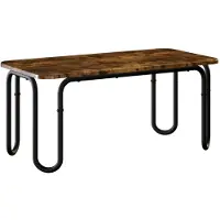 Syfax Table basse en chêne fumé, dimensions : 79,5 x 40 x 36 cm, matériau : bois composite