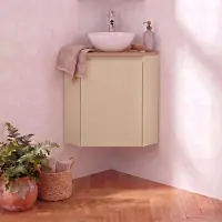 MOB-IN Ensemble lave-mains SORRENTO d'angle avec vasque et robinet