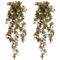 OEM Fleurs artificielles en mousse aux couleurs automnales, lot de 2, éléments décoratifs, 70 cm, pour l'intérieur, l'extérieur, les mariages et les fêtes