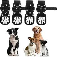 OEM Tapis anti-traces pour chiens, adapté aux parquets résistants, pour petits et grands chiens, noir et blanc, avec poignées, pour caniches et autres animaux de compagnie