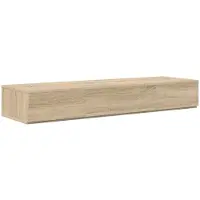 vidaXL Bureau d'angle Sonoma, chêne, 110 x 40 x 19,5 cm, panneau de particules