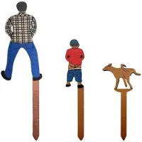 OEM Plaques nominatives en bois pour jardin - Dimensions : 18 x 6 cm