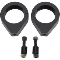 OEM Indicateur pour moto - Aluminium - Noir - Durable et résistant à la corrosion - Facile à installer - Fixation par colliers - Lot de 2