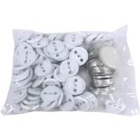 OEM Badges composants, 500 pièces - 44 mm - Pièces de haute qualité pour la création de badges, adaptées aux vêtements et aux articles de décoration