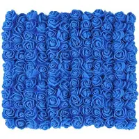OEM Fleurs de roses artificielles réutilisables pour mariage - Décoration DIY - Bleues - Roses décoratives - 144 pièces - 1,5 x 2,5 cm