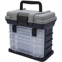 OEM Kit de pêche en sac, 4 niveaux - Équipement de base pour la pêche - Valise de voyage - Équipement de base pour la pêche - Durable - Compartiment de rangement rembourré