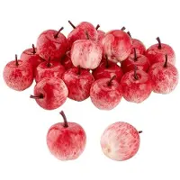 OEM Petites pommes artificielles - Fruits décoratifs rouges - Lumière intégrée - Durables - Idéaux pour le bricolage - Fruits décoratifs