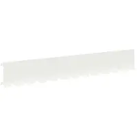 vidaXL Bordure de jardin, 30 pièces, 102 x 15 x 4 cm, acier, blanc