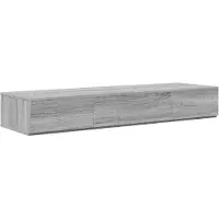 vidaXL Bureau d'ordinateur Sonoma gris, 152 x 40 x 19,5 cm, fabriqué en panneaux de particules