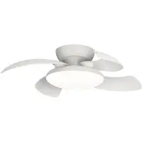 ROSSINI ILLUMINAZIONE Ventilateur De Plafond Led Goro 45W À Pales Pliables Cct 2700-5000K Ip20 - Télécommande Et Fonction Hiver Inclus - Groupe Rossini