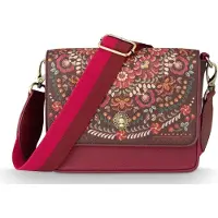 Pip studio sac à épaule bandoulière Fenna Cross Body Bag Il Ricamo Dark Red rouge foncé