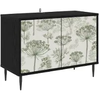vidaXL Meuble TV GOTHA, 69 x 33 x 50,5 cm, noir, imitation chêne