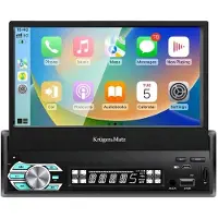 Krüger&Matz Autoradio Kruger&Matz KM2018 avec écran rétractable de 7 pouces - Compatible Apple CarPlay et Android Auto