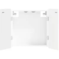 vidaXL Armoire pour cible de fléchettes ZWOLLE, blanche, 52,5 x 10,5 x 57,5 cm