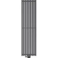 OEM Porte de salle de bains en anthracite pour salle de bains aux dimensions 480 x 1800 mm, avec boîtier de raccordement universel