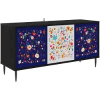 vidaXL Meuble TV MAINZ, 102 x 33 x 51 cm, noir, imitation chêne