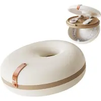 OEM Étui de protection dentaire - Étui beige pour prothèses dentaires - Conception robuste et de haute qualité - Avec des cloisons pour faciliter le transport des prothèses dentaires