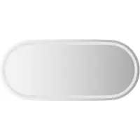 vidaXL Miroir de salle de bain LED , transparent, 100 x 45 cm, en verre trempé