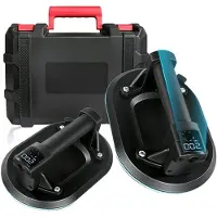 OEM Ventouse électrique à vide, en caoutchouc, diamètre de 200 mm, capacité de charge de 200 kg, autonomie de 12 heures, batterie rechargeable de 1800 mAh