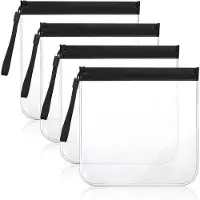 OEM Sac de voyage étanche - Lot de 4 - 1 litre - Étanche à l'humidité - Accessoire de bagage à main - Pour les liquides et les produits de toilette