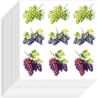 OEM Autocollants en papier en forme de raisins, 180 pièces, adhésifs, résistants à l'eau, décoratifs, pour calendriers/albums photos