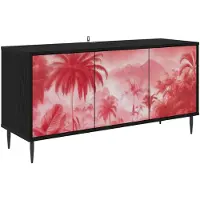 vidaXL Meuble TV AACHEN, 102 x 33 x 51 cm, noir, imitation chêne