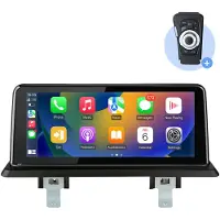 Junsun Autoradio GPS iDrive compatible avec Linux/Android, avec fonction Carplay et commandes au volant (SWC), pour BMW Série 1 (E81, E82, E87, E88) de 2006 à 2012