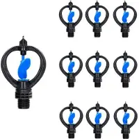 OEM Arroseur rotatif automatique à 360° avec tête papillon - Débit d'eau : 700-980 litres par heure - Portée : 4,3-5,5 mètres
