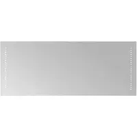 vidaXL Miroir de salle de bain LED , transparent, 100 x 40 cm, en verre trempé