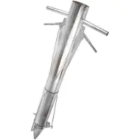 OEM Transplanteuse manuelle pour jeunes plants, en acier inoxydable - Adaptée aux sols meubles - 87 cm - Avec double poignée