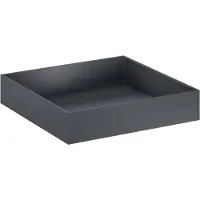 Syfax Pot de jardin anthracite, dimensions 100 x 100 x 20 cm