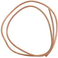 OEM Tuyau en cuivre, 2 mètres de long, diamètre extérieur de 8 mm, diamètre intérieur de 6 mm, flexible, bonne conductivité thermique, épaisseur de paroi de 1 mm. Tuyau en cuivre