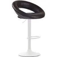 BellaFurn Tabouret Olinda, revêtement en similicuir | Couleur : marron | Dimensions : 53 x 47 x 80 cm