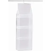 Mormark Organisateur de sacs à main suspendu avec 8 compartiments, dimensions 110 x 30 x 35 cm, idéal pour les placards et les dressings - BAGHANG