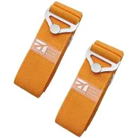 OEM Sangles de voyage réglables, lot de 2 - Sangles élastiques pour fixer les bagages en voyage - Attaches métalliques - Longueur : 1,72 m