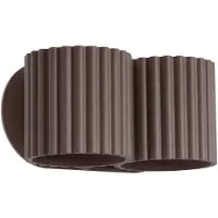 Sollux Applique AURA 2 marron G9 2xG9 8W aluminium 10x12x21cm Lighting