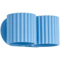 Sollux Applique AURA 2 bleu ciel G9 2xG9 8W aluminium 10x12x21cm Lighting