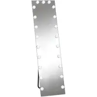BellaFurn Miroir LED RGB, dimensions 150x40 cm, avec 21 lampes | Couleur : Gris | Dimensions : 40x40x149,5 cm