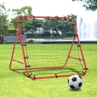 BellaFurn Récepteur de ballons de football | Couleur : Rouge, Noir | Dimensions : 37,79 x 31,49 x 37,79 cm