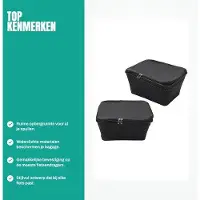 OEM Sacoche de vélo de 20 litres - Sacoche étanche pour vélo - Sacoche de porte-bagages - Support de vélo - Fil métallique - Adaptée aux supports de vélo