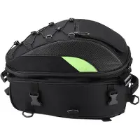 OEM Sacs arrière pour moto, fabriqués dans un matériau résistant à l'eau, avec des éléments réfléchissants, une structure robuste, une fixation universelle, de couleur noire