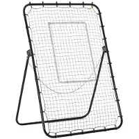 BellaFurn Filet de déviation pour football – But d'entraînement réglable | Couleur : Noir | Dimensions : 73 x 123 x 178,5 cm